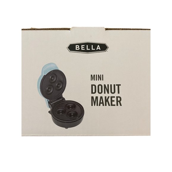 NEW IN BOX Bella Mini 3 Donut Maker Nonstick Coated Teal Blue Dessert Party - Picture 7 of 8